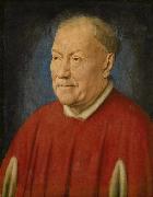 Jan Van Eyck Portrait of Cardinal Nicola Albergati (mk08) oil painting on canvas